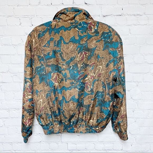 Vintage silk windbreaker   - Picture 3 of 4